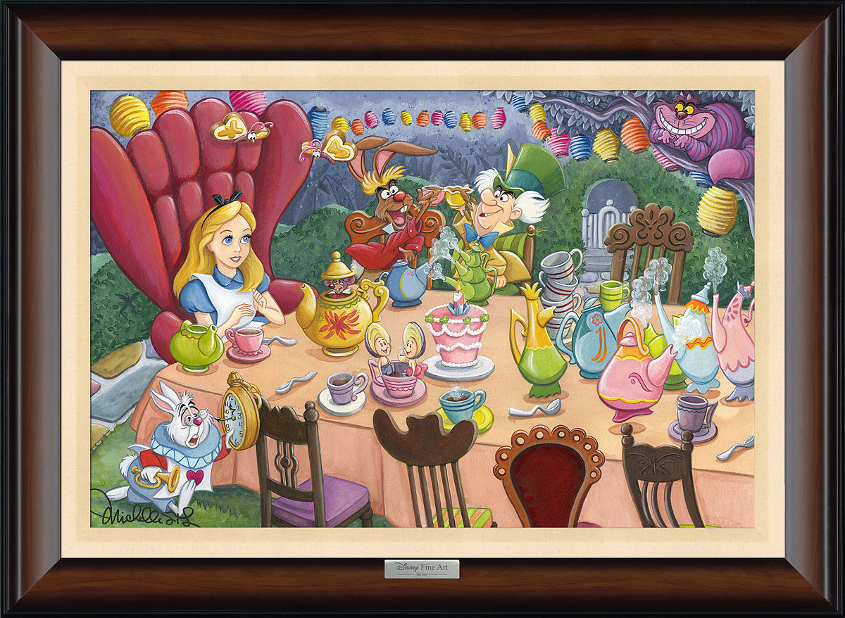 Michelle St. Laurent  Tea Time in Wonderland (Framed)